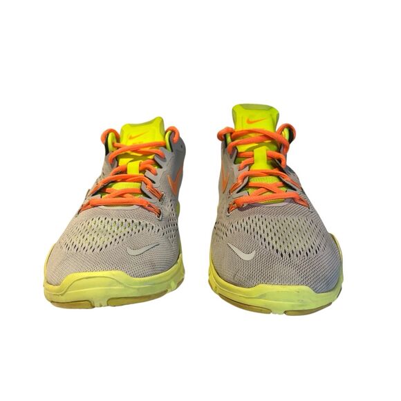 Nike Free 5.0 TR FIT 4 Running Shoes Gray Orange Yellow 629496-003 Womens Sz 10 - Picture 2 of 8